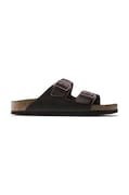 Kožené šľapky Birkenstock Arizona dámske, hnedá farba, 452763