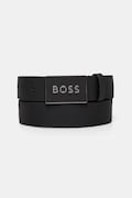 BOSS curea de piele barbati, culoarea negru