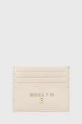 Patrizia Pepe etui na karty skórzane kolor beżowy CQ7001 L001
