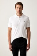 Lacoste polo męskie bawełniane białe DH2050