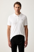 Lacoste πόλο βαμβακερό ανδρικό λευκό DH2050