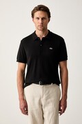 Lacoste polo męskie bawełniane czarne DH2050