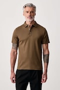 Michael Kors polo męskie bawełniane zielone CS15073C93