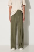 Samsoe Samsoe trousers women's green color