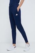 adidas Performance spodnie treningowe Entrada 22 damskie kolor granatowy gładkie HC0334