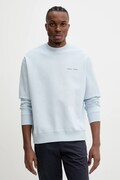 Samsoe Samsoe cotton sweatshirt Norsbro men's blue color with a print M00018103