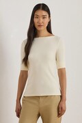 Lauren Ralph Lauren t-shirt 200654963036 damski kolor beżowy