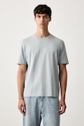 BOSS Orange T-shirt męski z bawełną TChup szary 50473278