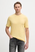 HUGO T-shirt męski bawełniany Dero222 żółty 50466158