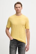 HUGO T-shirt męski bawełniany Dero222 żółty 50466158