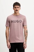 HUGO t-shirt bawełniany męski kolor czarny z nadrukiem 50467556