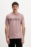 HUGO t-shirt bawełniany męski kolor czarny z nadrukiem 50467556