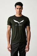 Salewa T-shirt trekkingowy męski Solidlogo Dry zielony 00.0000027018