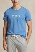 Бавовняна піжамна футболка Polo Ralph Lauren колір синій з принтом 714899613