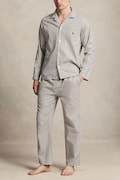 Polo Ralph Lauren piżama dwuczęściowa męska bawełniana szara 714899627