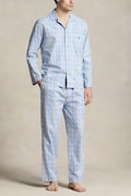 Polo Ralph Lauren Pijama din două piese de bărbați din bumbac albastră 714899627