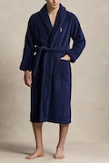 Pamučni kućni orgtač Polo Ralph Lauren boja: plava, 714899683