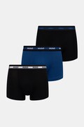 HUGO bokserki dopasowane męskie bawełniane z elastanem TRIPLET PLANET 3-pack czarne 50492375