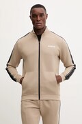 Guess bluza męska kolor beżowy z nadrukiem