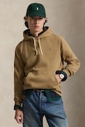 Dukserica Polo Ralph Lauren boja: zelena, s kapuljačom, bez uzorka, 710766778