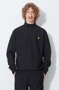 Mikina Carhartt WIP pánská, černá barva, s aplikací