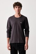 BOSS longsleeve męski bawełniany LSShirtRN 3P Classic 3-pack niebieski 50492321