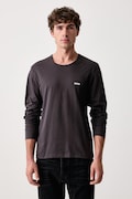 BOSS longsleeve męski bawełniany LSShirtRN 3P Classic 3-pack niebieski 50492321