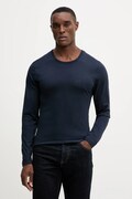 BOSS longsleeve bawełniany 3-pack kolor granatowy gładki 50492321