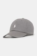 Polo Ralph Lauren czapka z daszkiem bawełniana kolor szary gładka 211912843