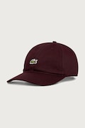 Lacoste czapka bejsbolówka bawełniana czarna RK0491