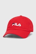 Fila czapka z daszkiem bawełniana Bangil kolor czerwony z aplikacją FCU0070