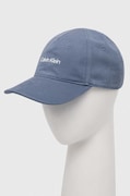 Calvin Klein Performance czapka z daszkiem CK Athletic kolor niebieski z nadrukiem
