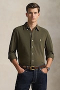 Polo Ralph Lauren košeľa pánska bavlnená zelená hladká 710654408