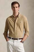 Polo Ralph Lauren koszula męska bawełniana zielona gładka 710654408