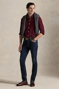 Polo Ralph Lauren koszula męska bawełniana bordowa gładka 710654408