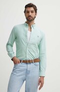 Polo Ralph Lauren camicia in cotone uomo colore verde