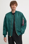 Alpha Industries geaca bomber barbati, culoarea verde, de iarna