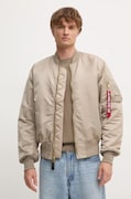 Alpha Industries geaca bomber barbati, culoarea bej, de iarna