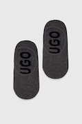 HUGO skarpetki 2-pack męskie kolor szary 50491244
