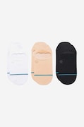 Čarape Stance Icon No Show 3-pack za muškarce, boja: bež, A145A23ICO-WHT