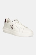 Calvin Klein Jeans sneakersy skórzane YW0YW00823 CHUNKY CUPSOLE MONOLOGO W kolor biały YW0YW00823