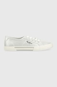 Кеди Pepe Jeans BRADY жіночі колір срібний PLS31439