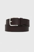 BOSS curea de piele barbati, culoarea maro