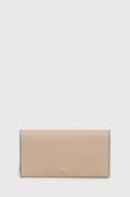 Lauren Ralph Lauren portfel damski skórzany beżowy 432802917