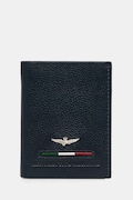 Aeronautica Militare portofel de piele barbati, culoarea albastru marin