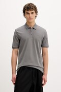 HUGO polo bawełniane Donos222 kolor szary gładki 50466182