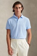 Polo Ralph Lauren polo bawełniane kolor turkusowy gładki