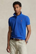 Polo Ralph Lauren polo bawełniane kolor niebieski gładki 710782592