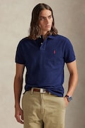 Polo Ralph Lauren polo bawełniane kolor granatowy gładki
