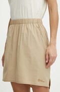 Jack Wolfskin spódnica SONORA kolor beżowy mini prosta 1507951